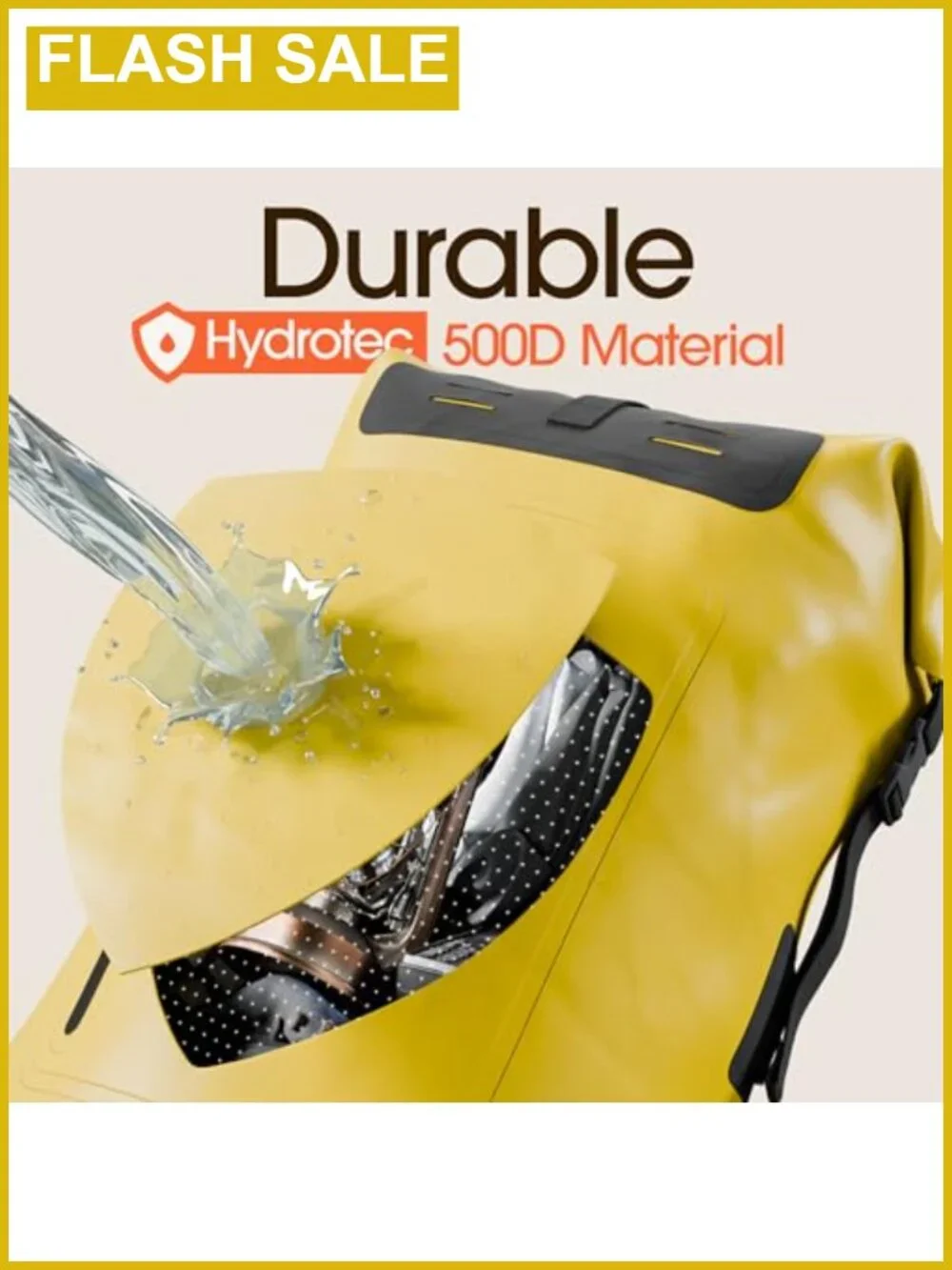 Waterproof Dry Bag Backpack 55L Roll Top 500D PVC Kayaking Boating Fishing